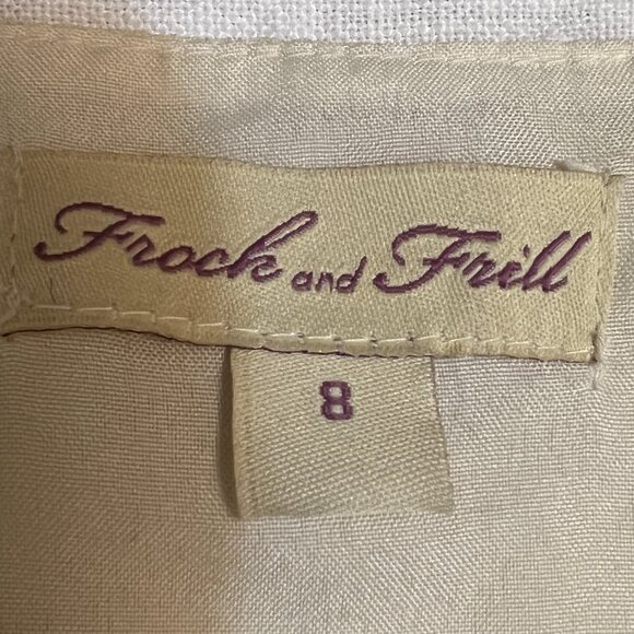 Frock and Frill Beaded Flapper Dress 20s Style Nude Golg Size 4 US Gatsby Art - Picture 5 of 13